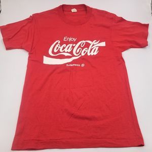 Vintage Coca-Cola Single Stitch Tshirt Men Medium Made In USA